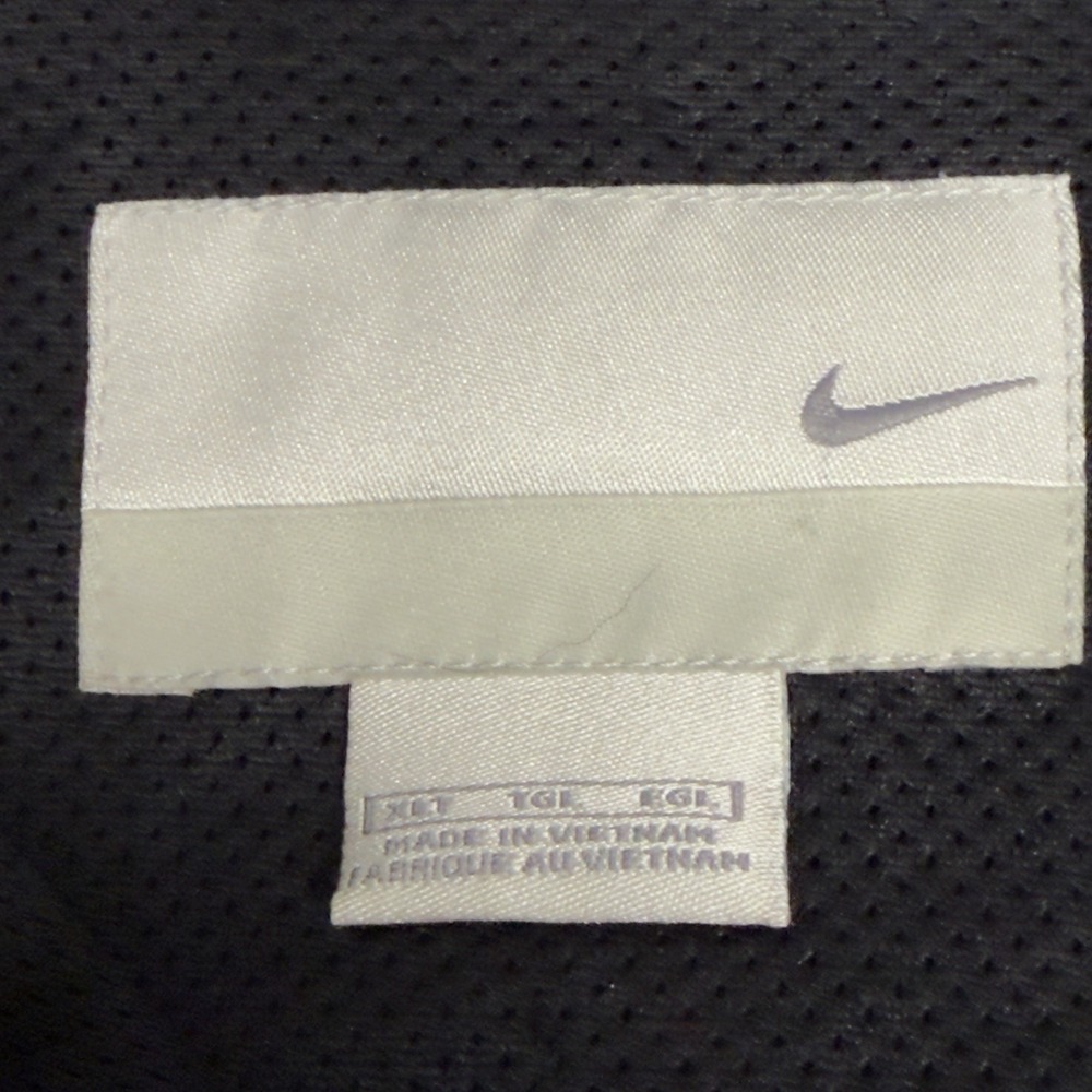 Vintage Y2K Nike Air Track Jacket Basketball Full Zip Black 2000's Men's XLT‎ - Picture 4 of 14